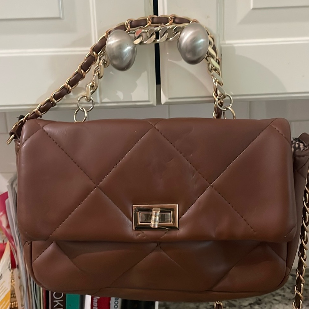Brown crossbody bag purchased at Nordstrom